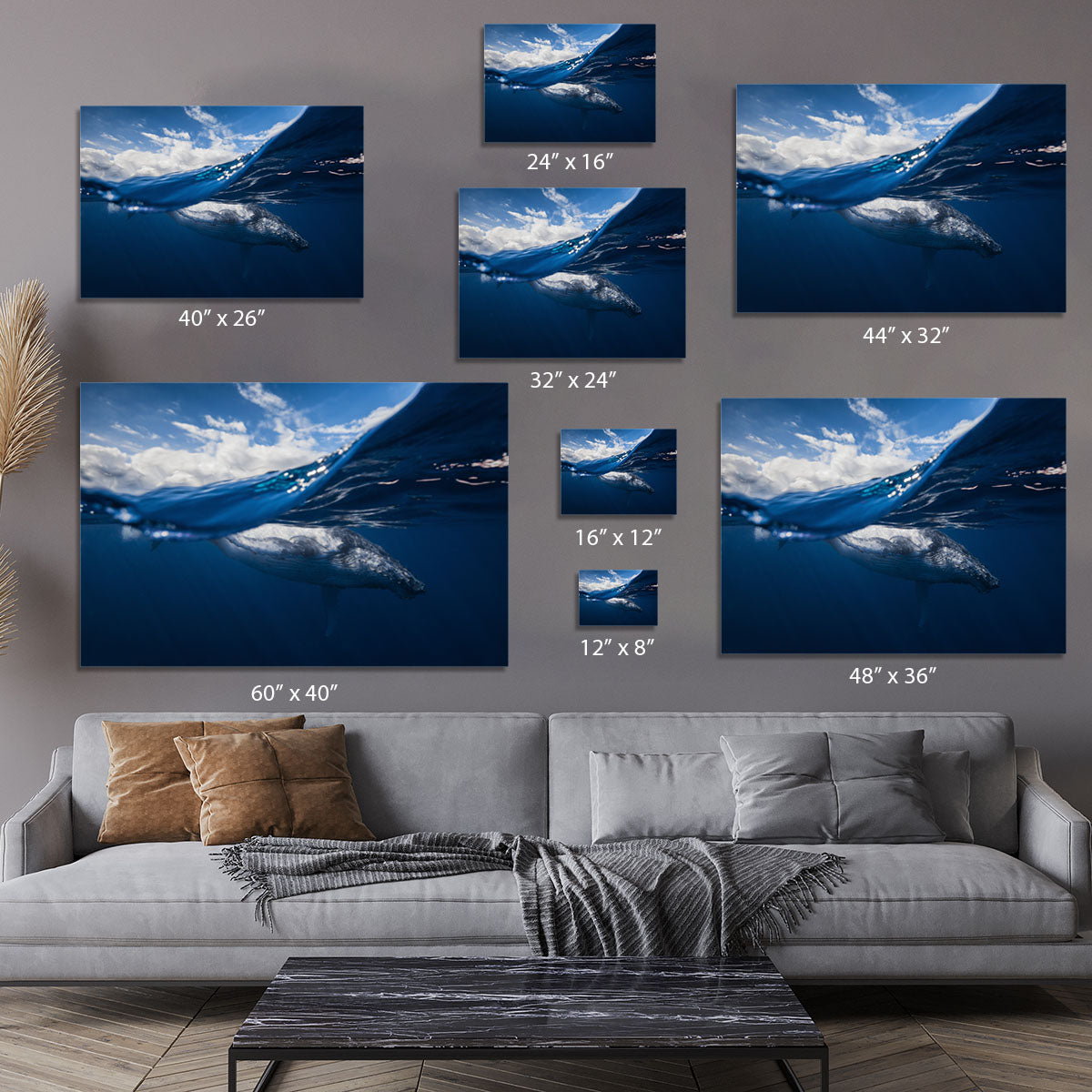 Humpback Whale And The Sky Canvas Print or Poster - Canvas Art Rocks - 7