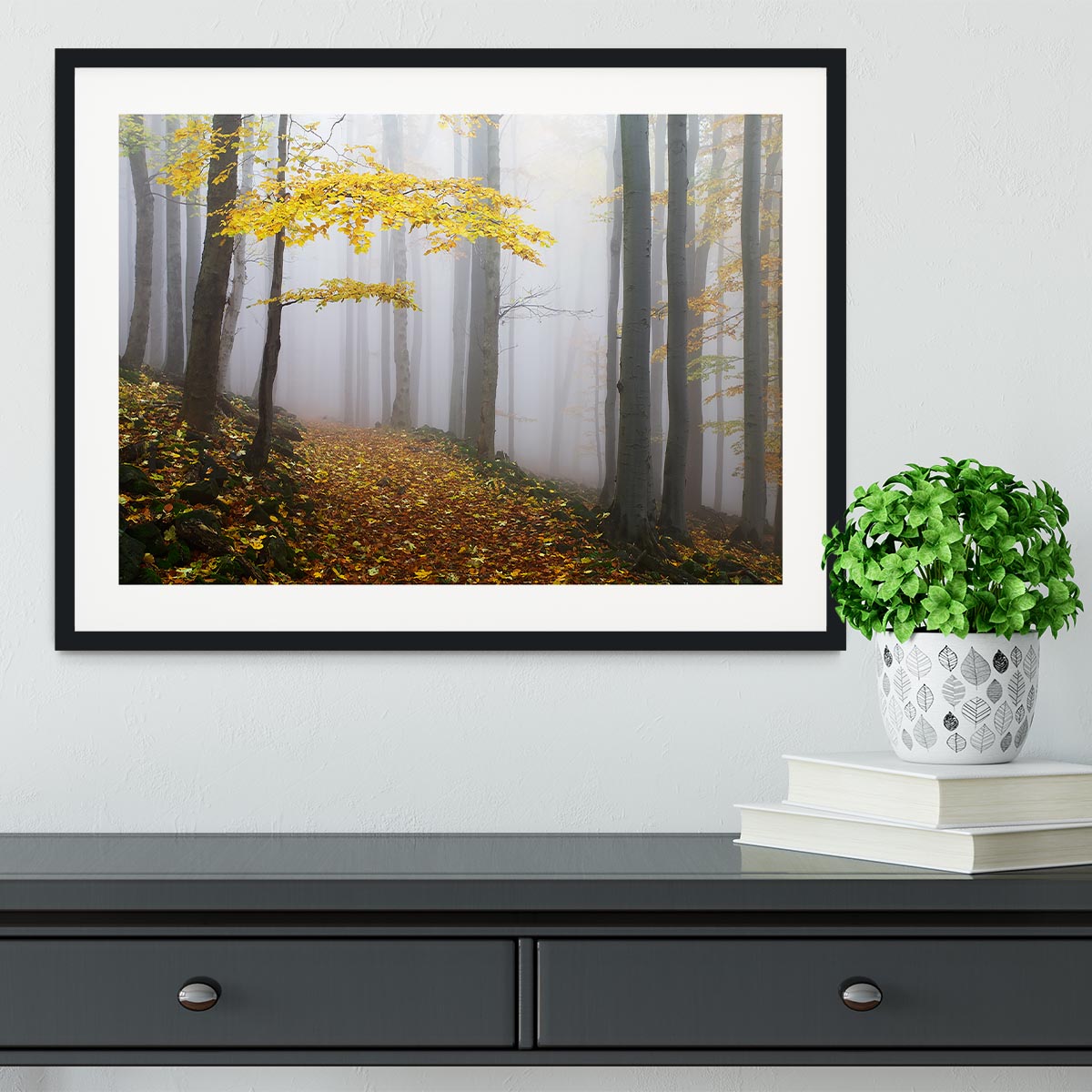 Autumn Fall Landscape Framed Print - Canvas Art Rocks - 1