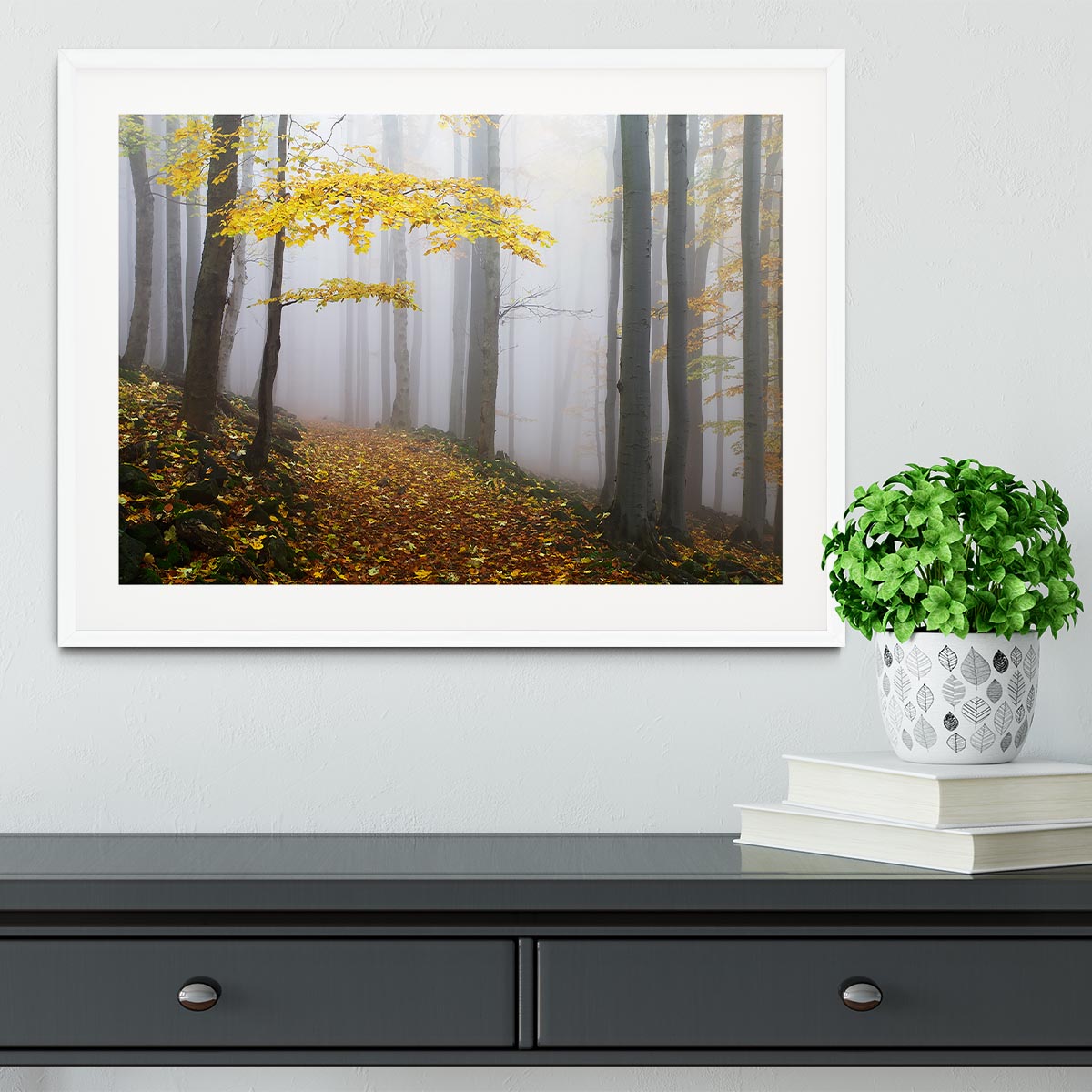 Autumn Fall Landscape Framed Print - Canvas Art Rocks - 5