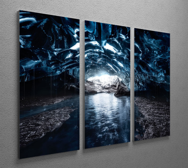 Into The Blue 3 Split Panel Canvas Print - Canvas Art Rocks - 2
