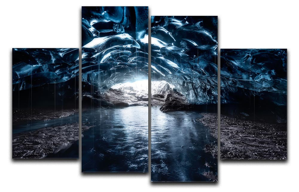 Into The Blue 4 Split Panel Canvas - Canvas Art Rocks - 1