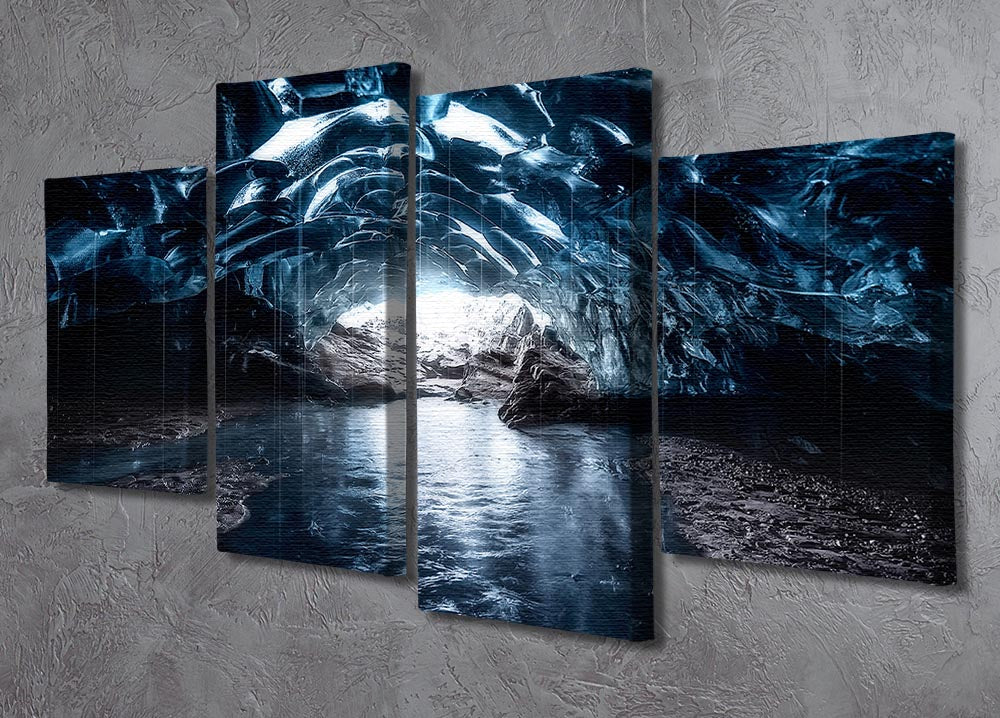 Into The Blue 4 Split Panel Canvas - Canvas Art Rocks - 2