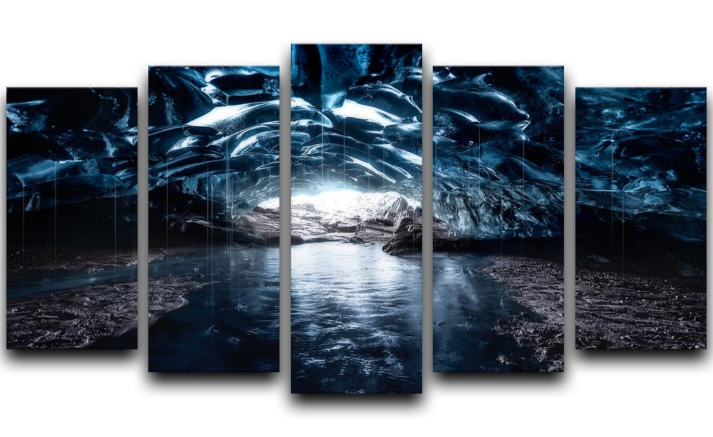 Into The Blue 5 Split Panel Canvas - Canvas Art Rocks - 1