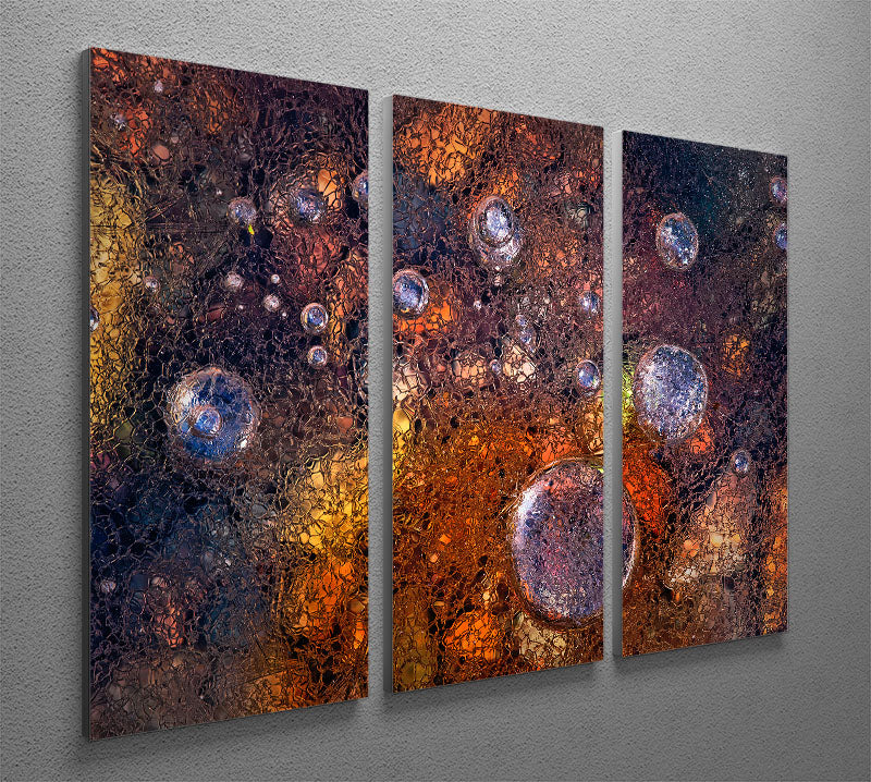 Winter Over Autumn 3 Split Panel Canvas Print - Canvas Art Rocks - 2