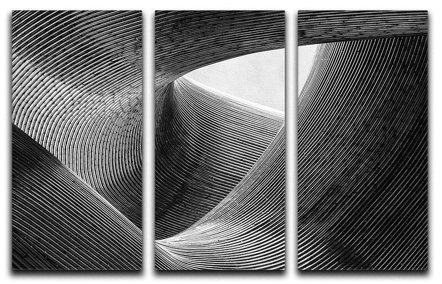 Lines 3 Split Panel Canvas Print - Canvas Art Rocks - 1
