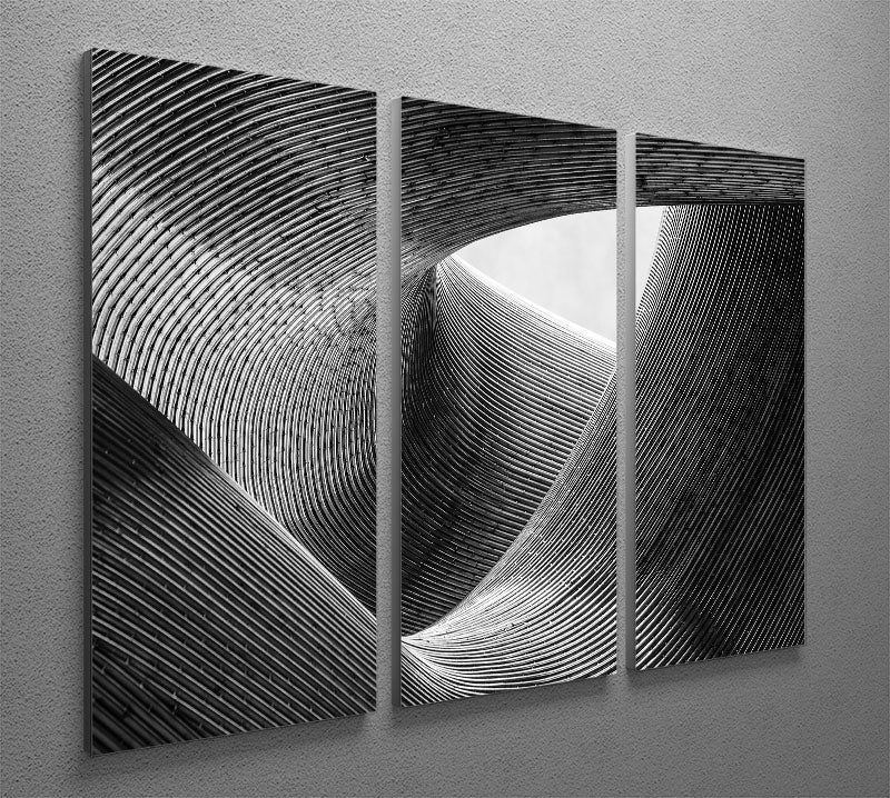 Lines 3 Split Panel Canvas Print - Canvas Art Rocks - 2