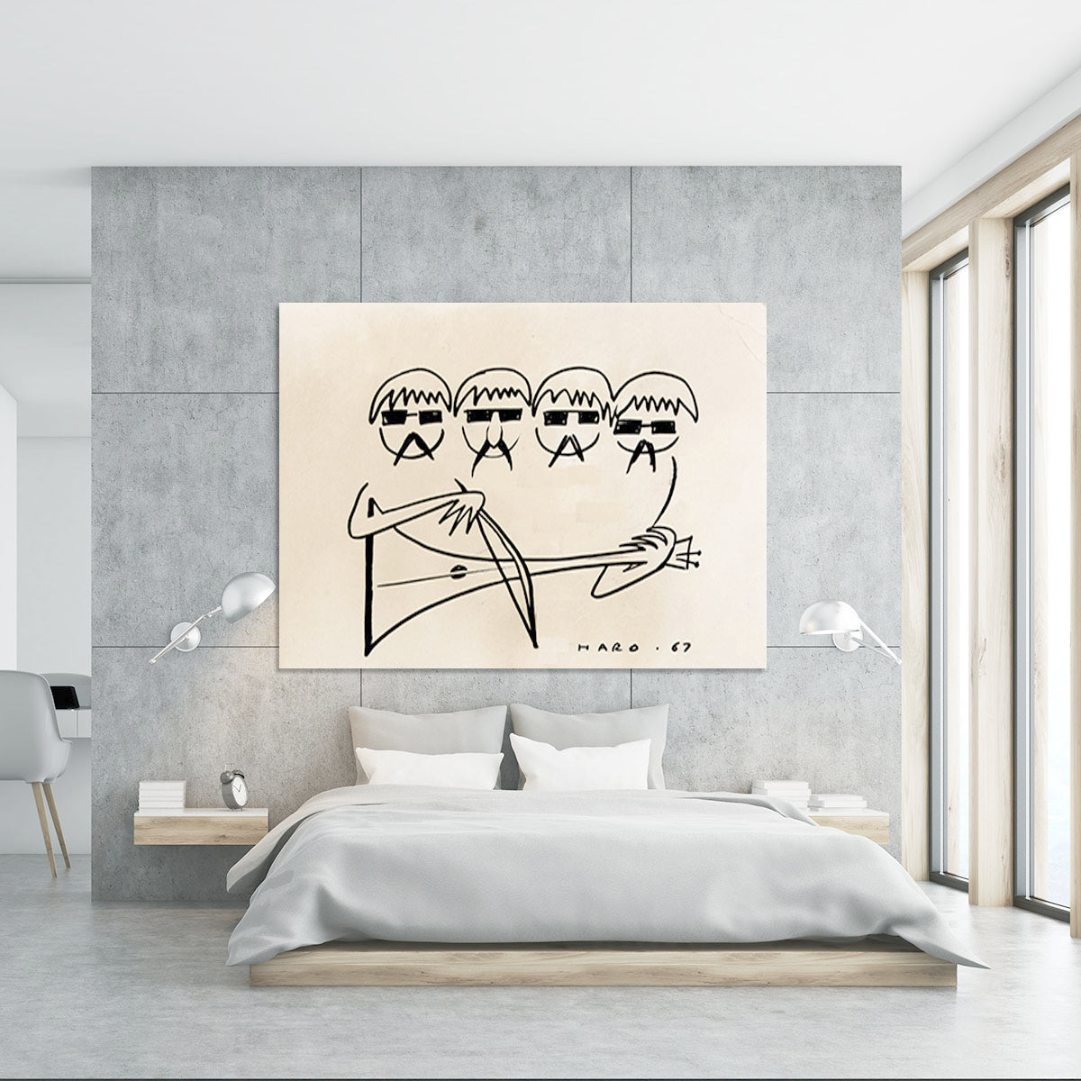 A Beatles Cartoon by Haro Canvas Print or Poster - Canvas Art Rocks - 5