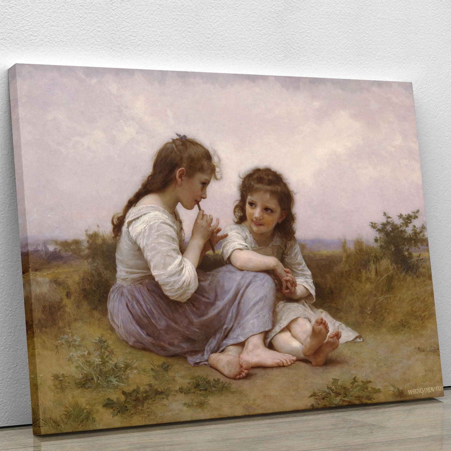 A Childhood Idyll 1900 By Bouguereau Canvas Print or Poster - Canvas Art Rocks - 1