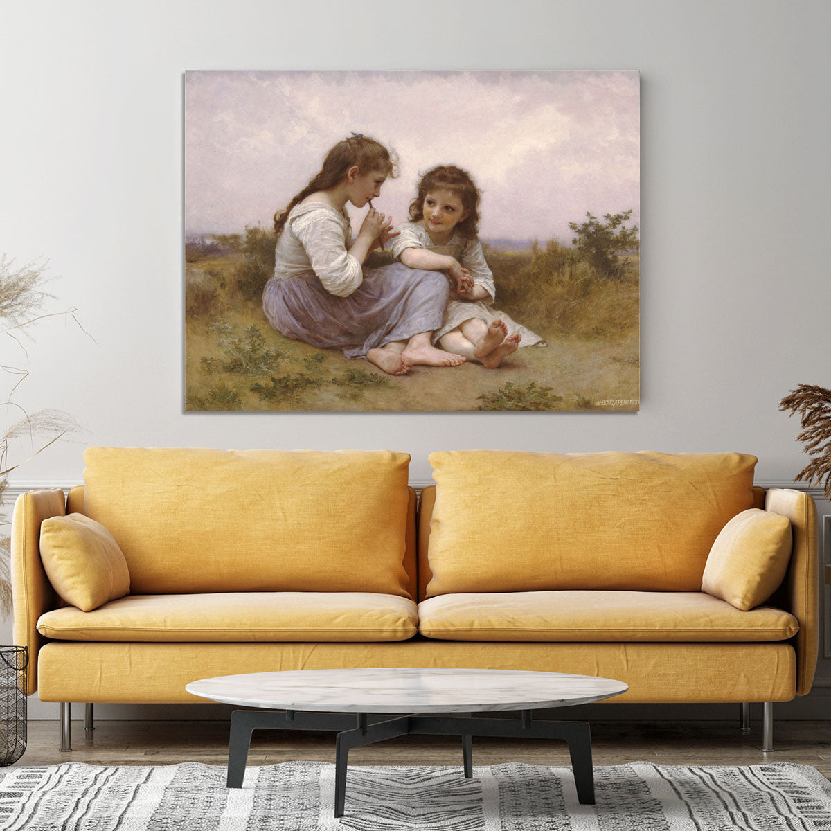 A Childhood Idyll 1900 By Bouguereau Canvas Print or Poster - Canvas Art Rocks - 4