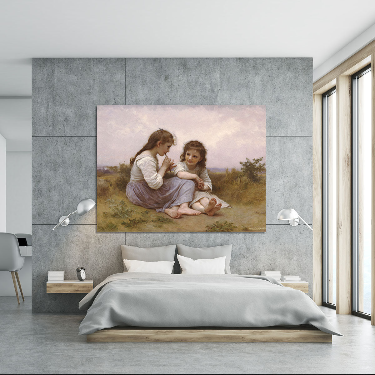 A Childhood Idyll 1900 By Bouguereau Canvas Print or Poster - Canvas Art Rocks - 5