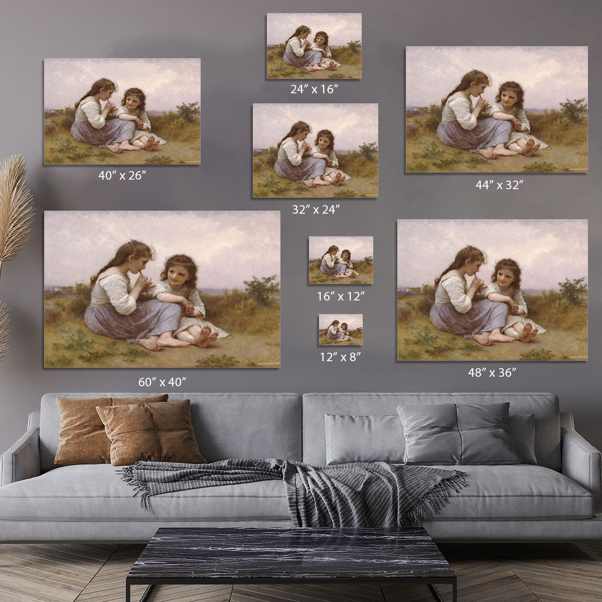 A Childhood Idyll 1900 By Bouguereau Canvas Print or Poster - Canvas Art Rocks - 7