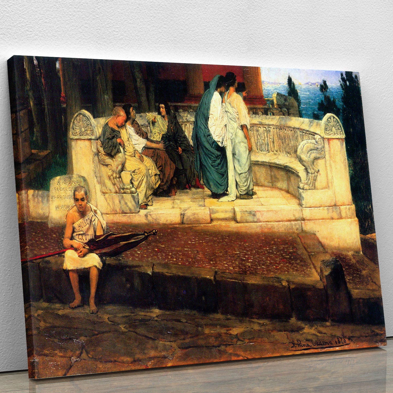 A Exedra by Alma Tadema Canvas Print or Poster - Canvas Art Rocks - 1
