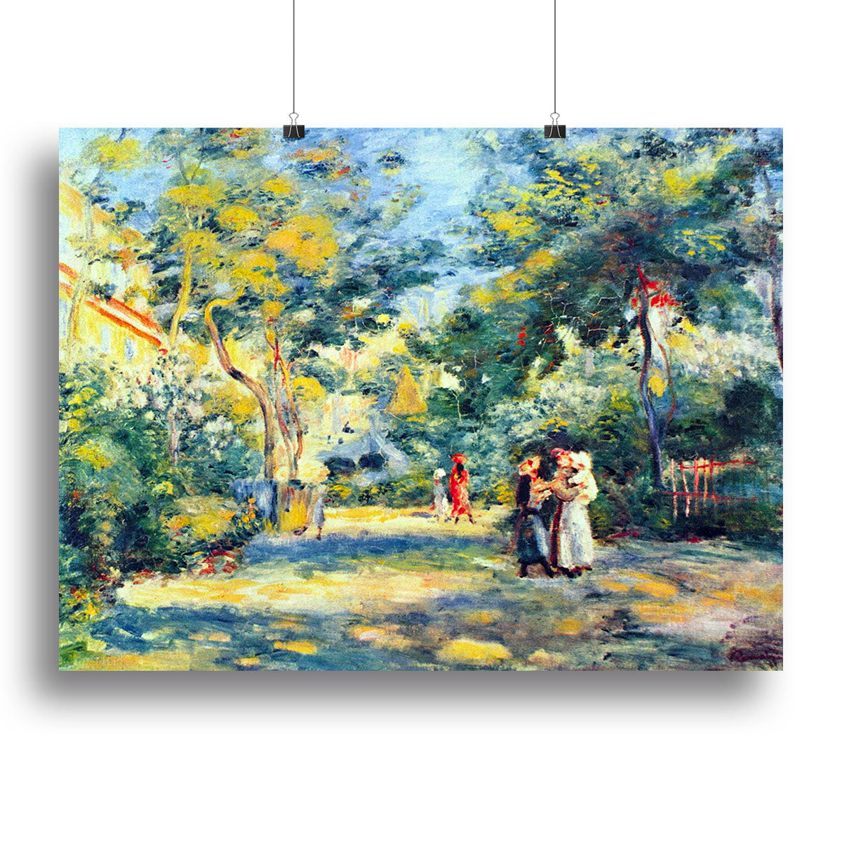 A Garden in Montmartre by Renoir Canvas Print or Poster - Canvas Art Rocks - 2