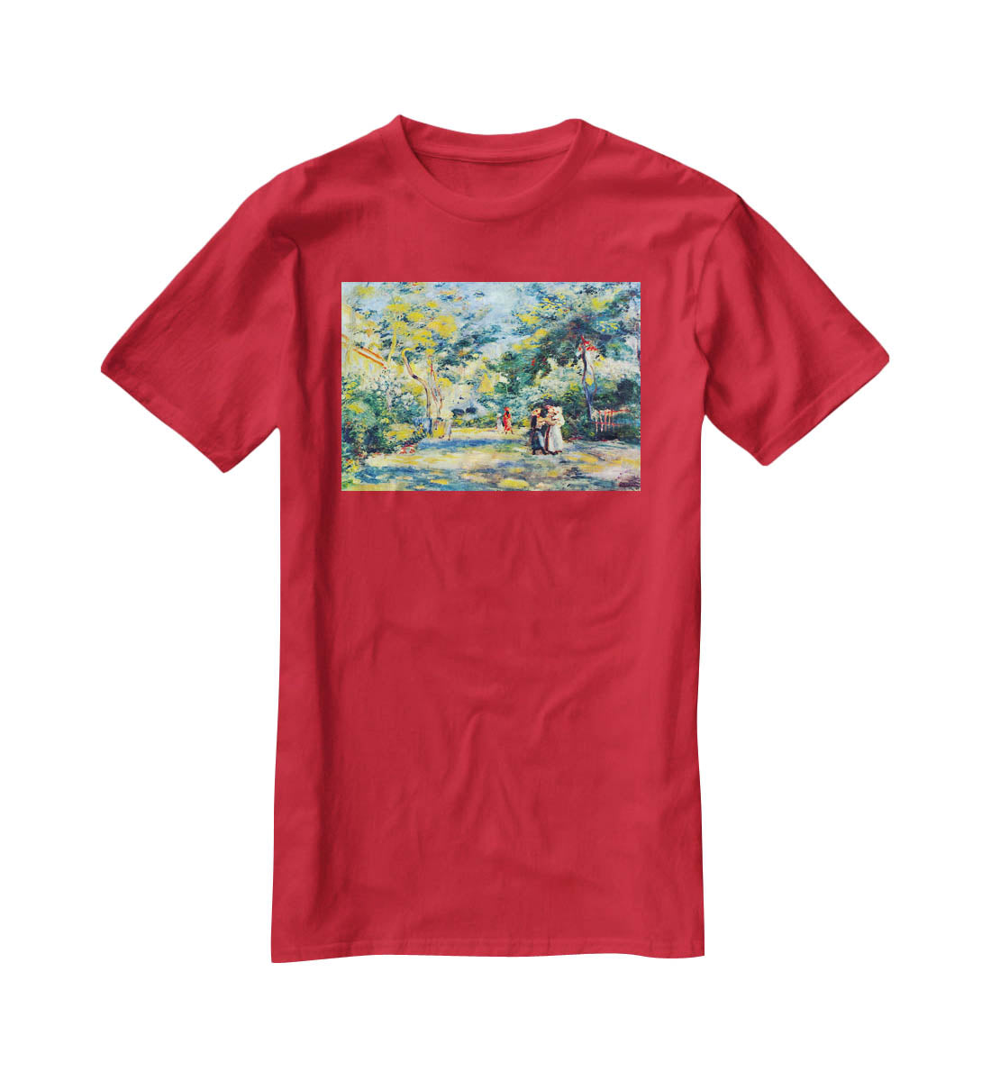 A Garden in Montmartre by Renoir T-Shirt - Canvas Art Rocks - 4