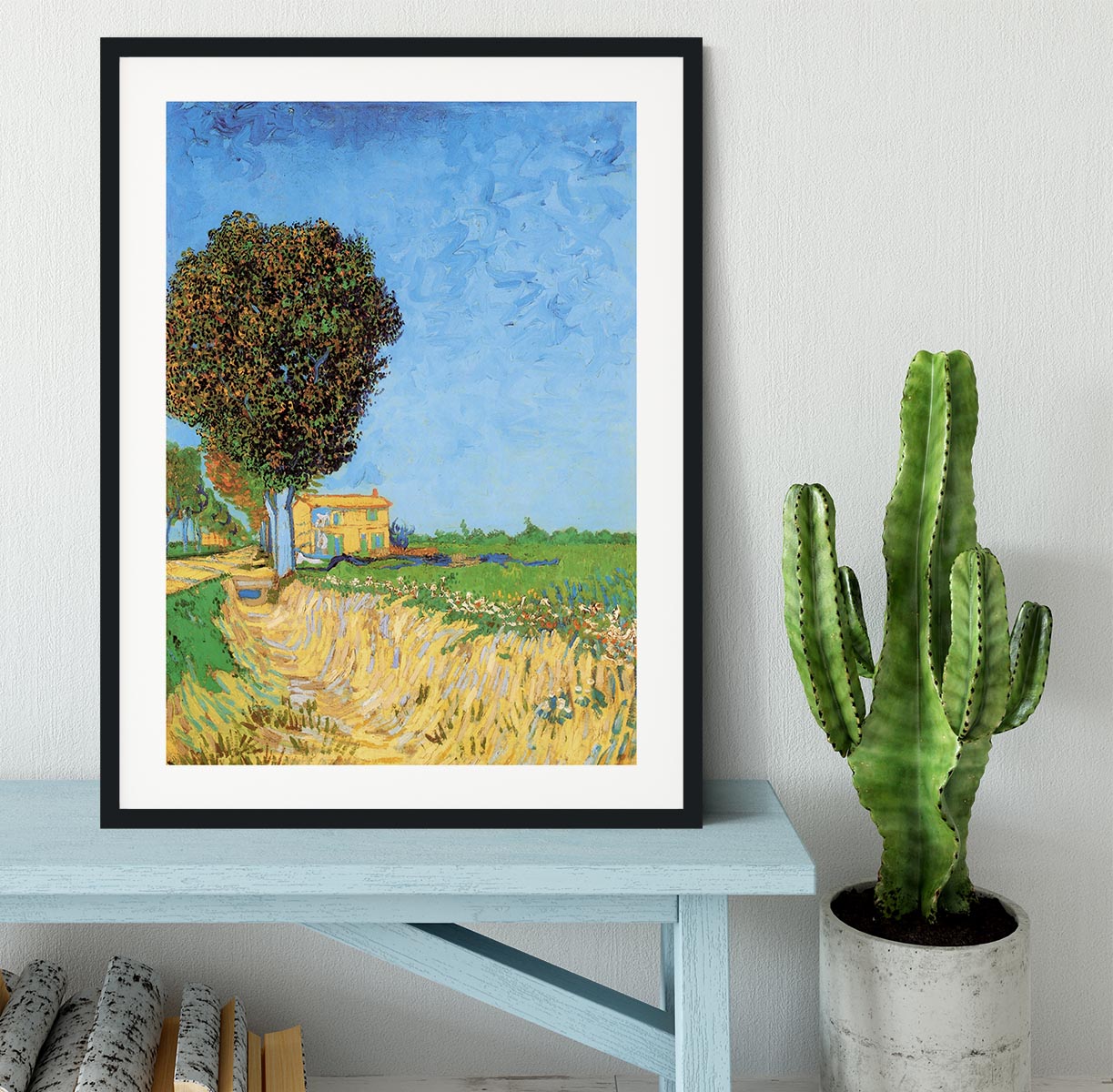 A Lane near Arles by Van Gogh Framed Print - Canvas Art Rocks - 1