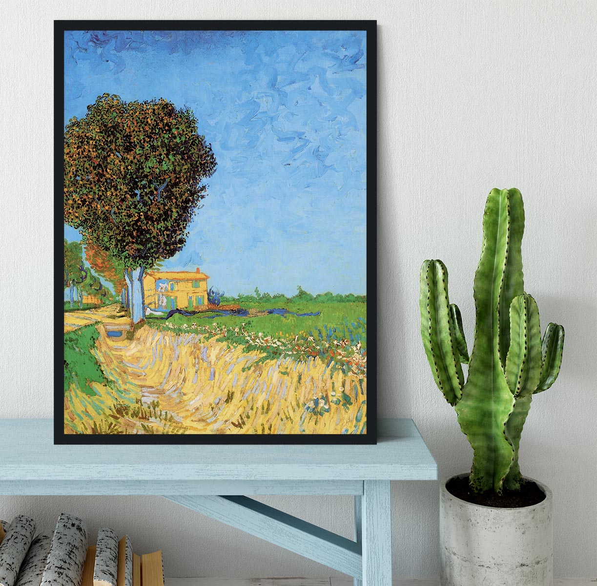 A Lane near Arles by Van Gogh Framed Print - Canvas Art Rocks - 2