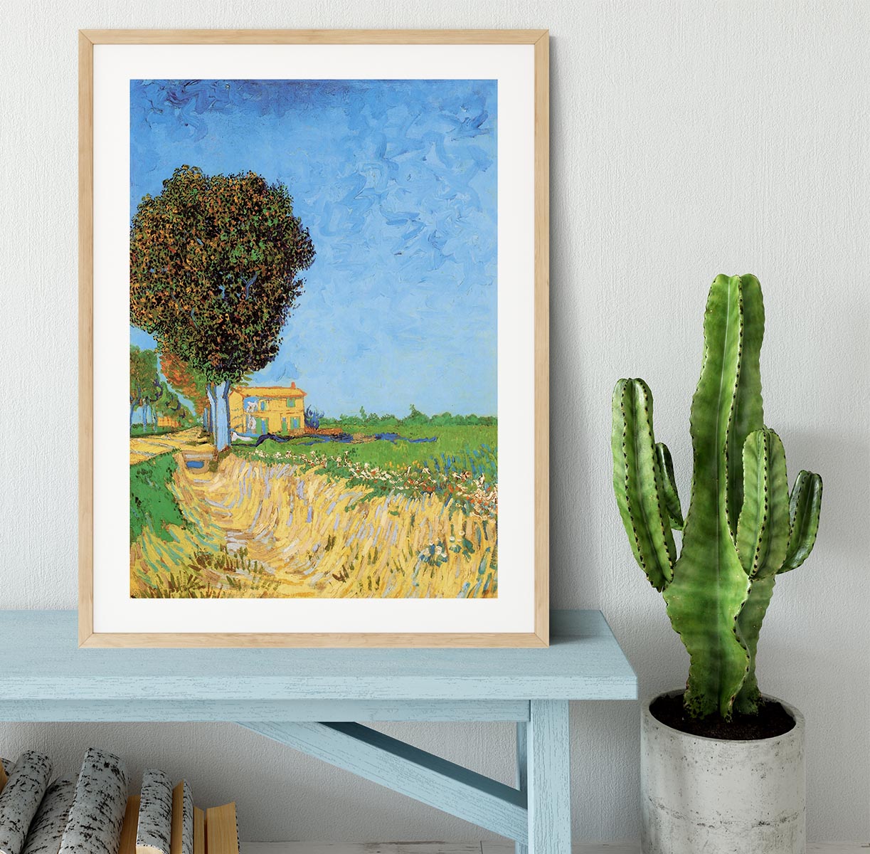 A Lane near Arles by Van Gogh Framed Print - Canvas Art Rocks - 3