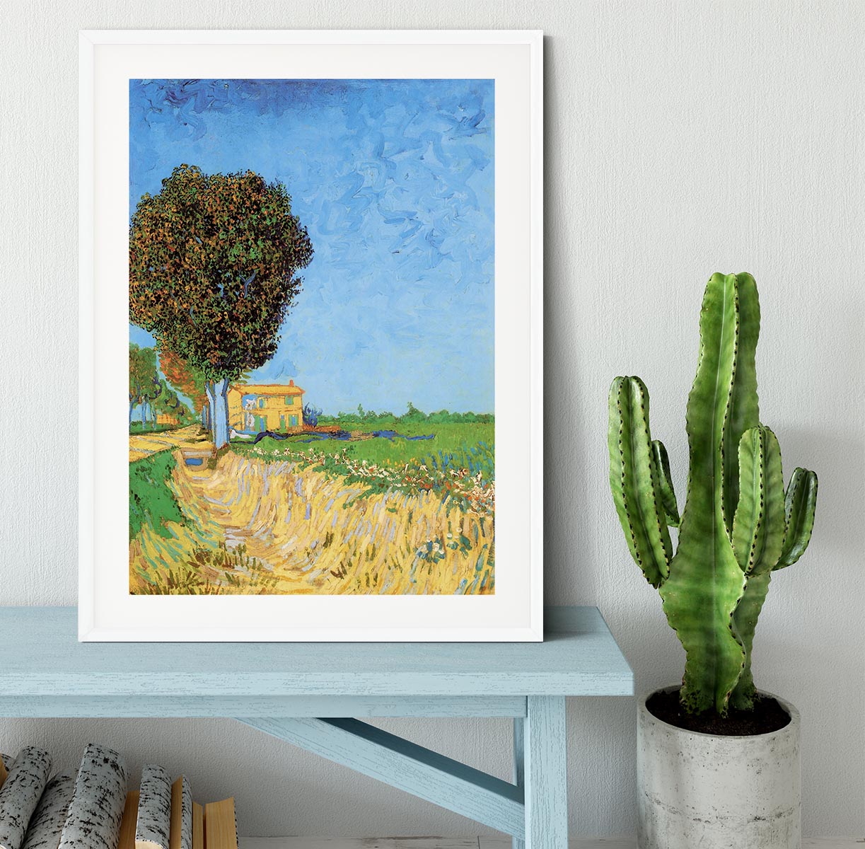 A Lane near Arles by Van Gogh Framed Print - Canvas Art Rocks - 5