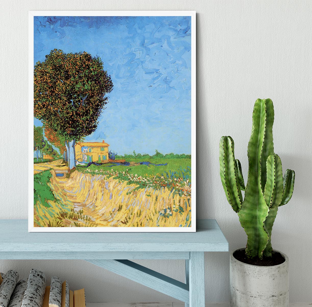 A Lane near Arles by Van Gogh Framed Print - Canvas Art Rocks -6