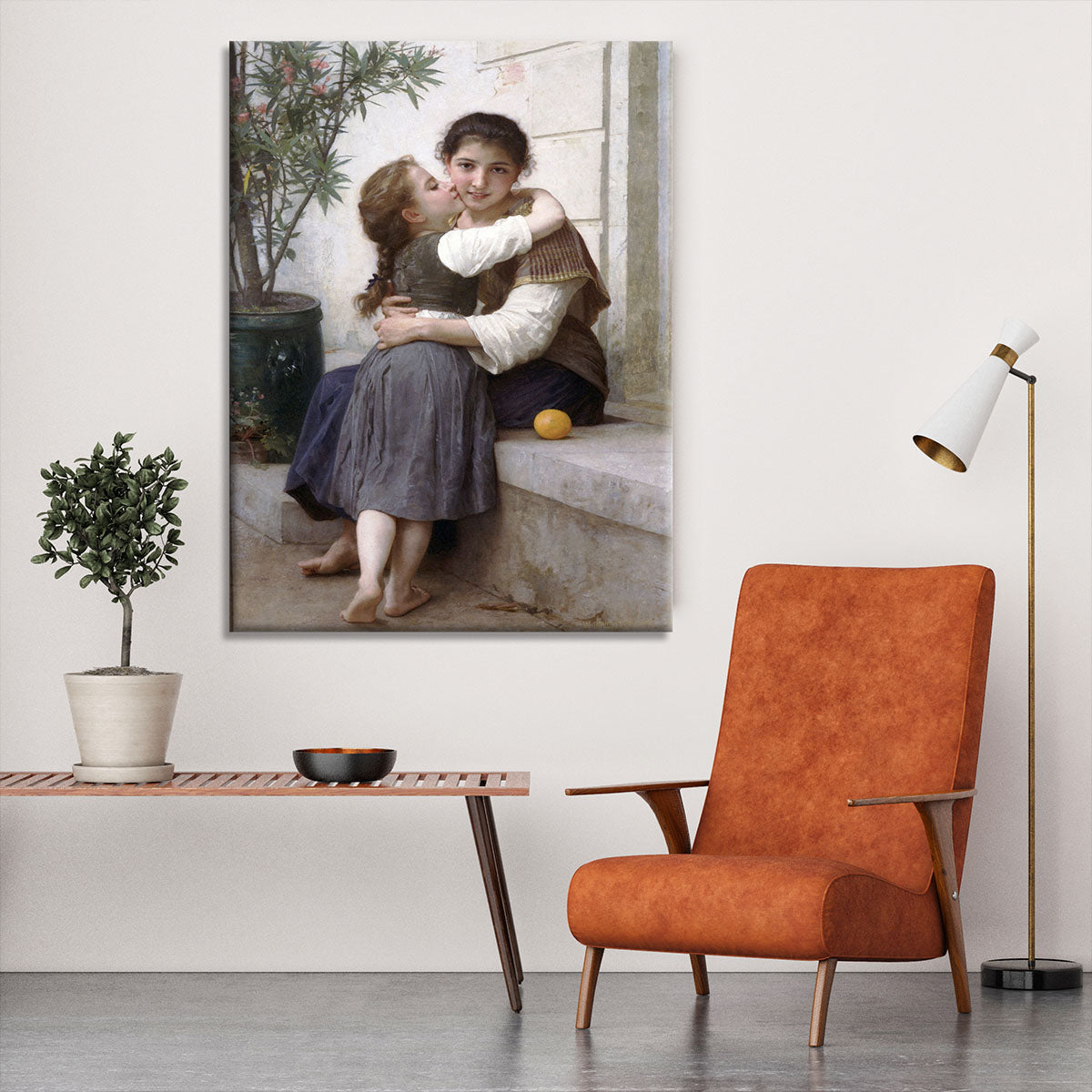 A Little Coaxing 1890 By Bouguereau Canvas Print or Poster - Canvas Art Rocks - 6