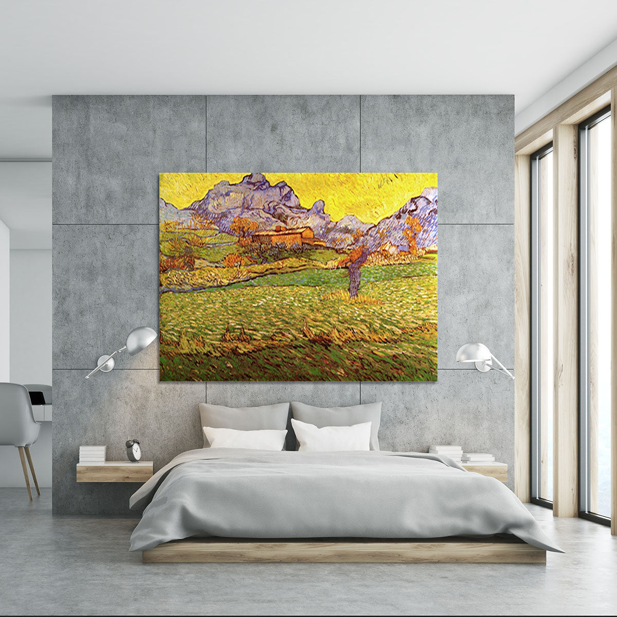 A Meadow in the Mountains Le Mas de Saint-Paul by Van Gogh Canvas Print or Poster - Canvas Art Rocks - 5
