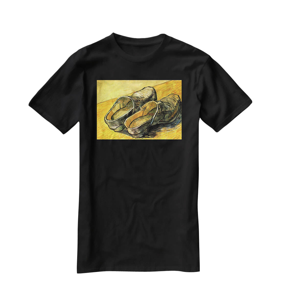 A Pair of Leather Clogs by Van Gogh T-Shirt - Canvas Art Rocks - 1