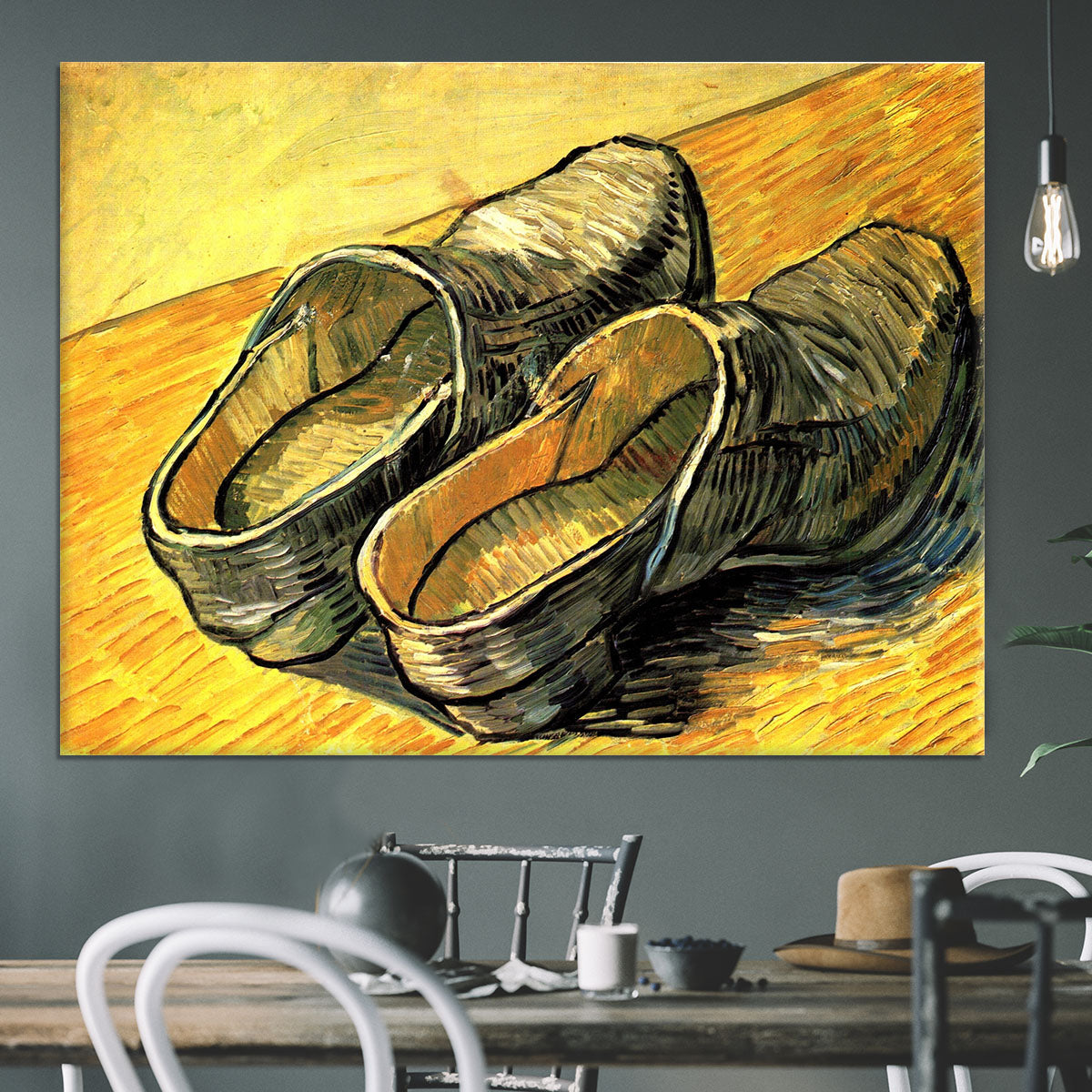 A Pair of Leather Clogs by Van Gogh Canvas Print or Poster - Canvas Art Rocks - 3