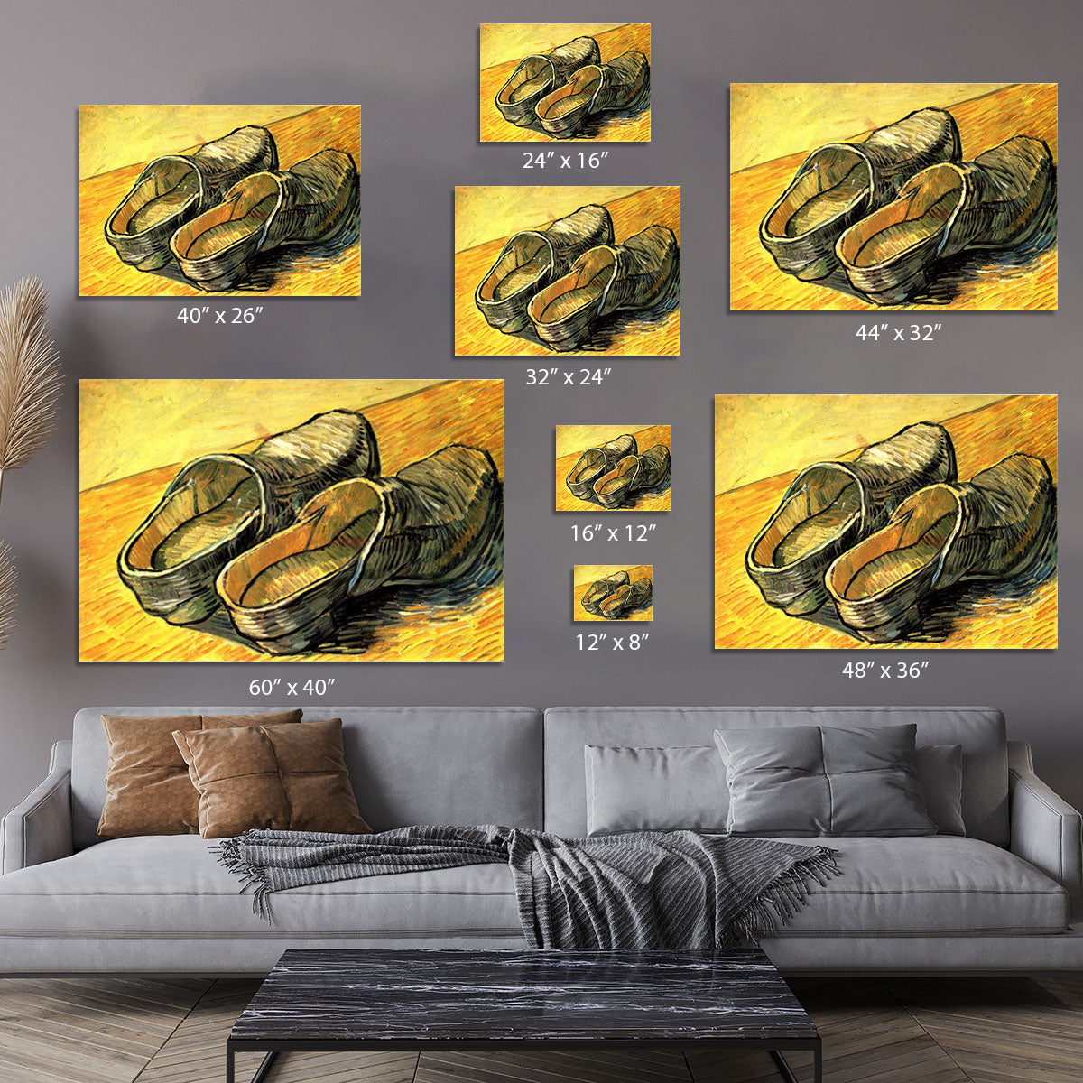 A Pair of Leather Clogs by Van Gogh Canvas Print or Poster - Canvas Art Rocks - 7