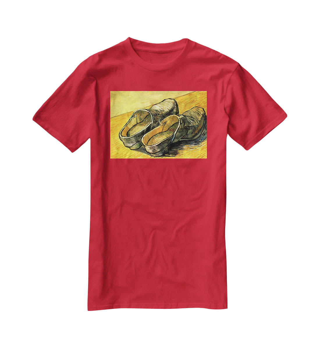 A Pair of Leather Clogs by Van Gogh T-Shirt - Canvas Art Rocks - 4
