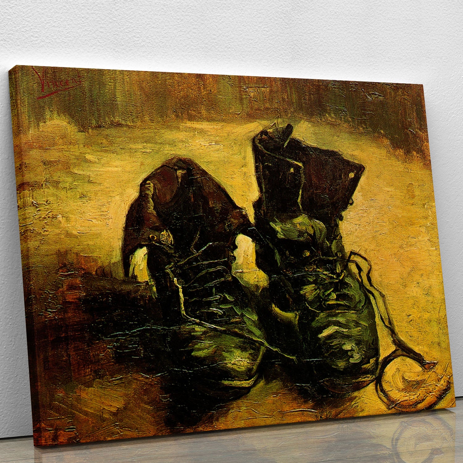 A Pair of Shoes 2 by Van Gogh Canvas Print or Poster - Canvas Art Rocks - 1