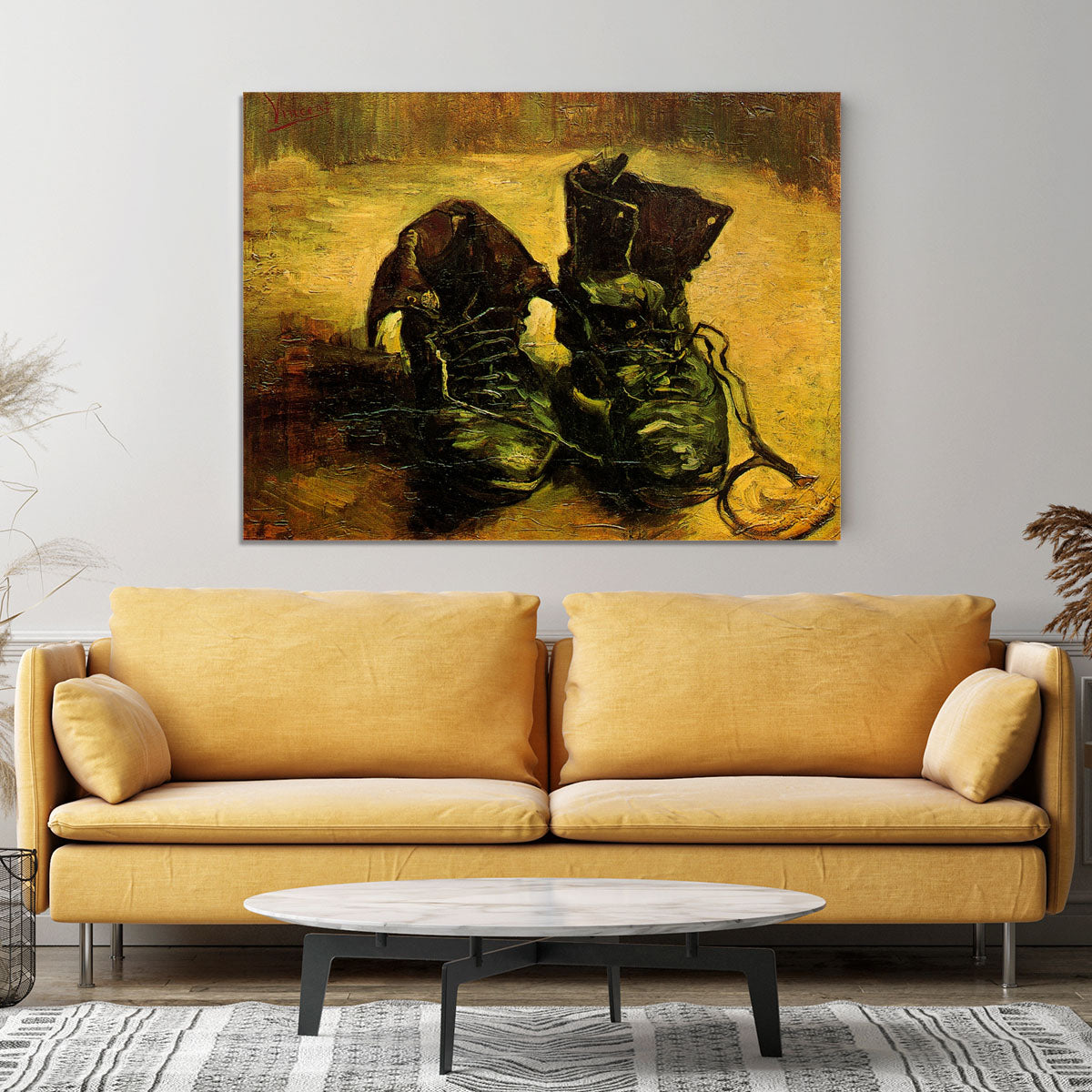 A Pair of Shoes 2 by Van Gogh Canvas Print or Poster - Canvas Art Rocks - 4