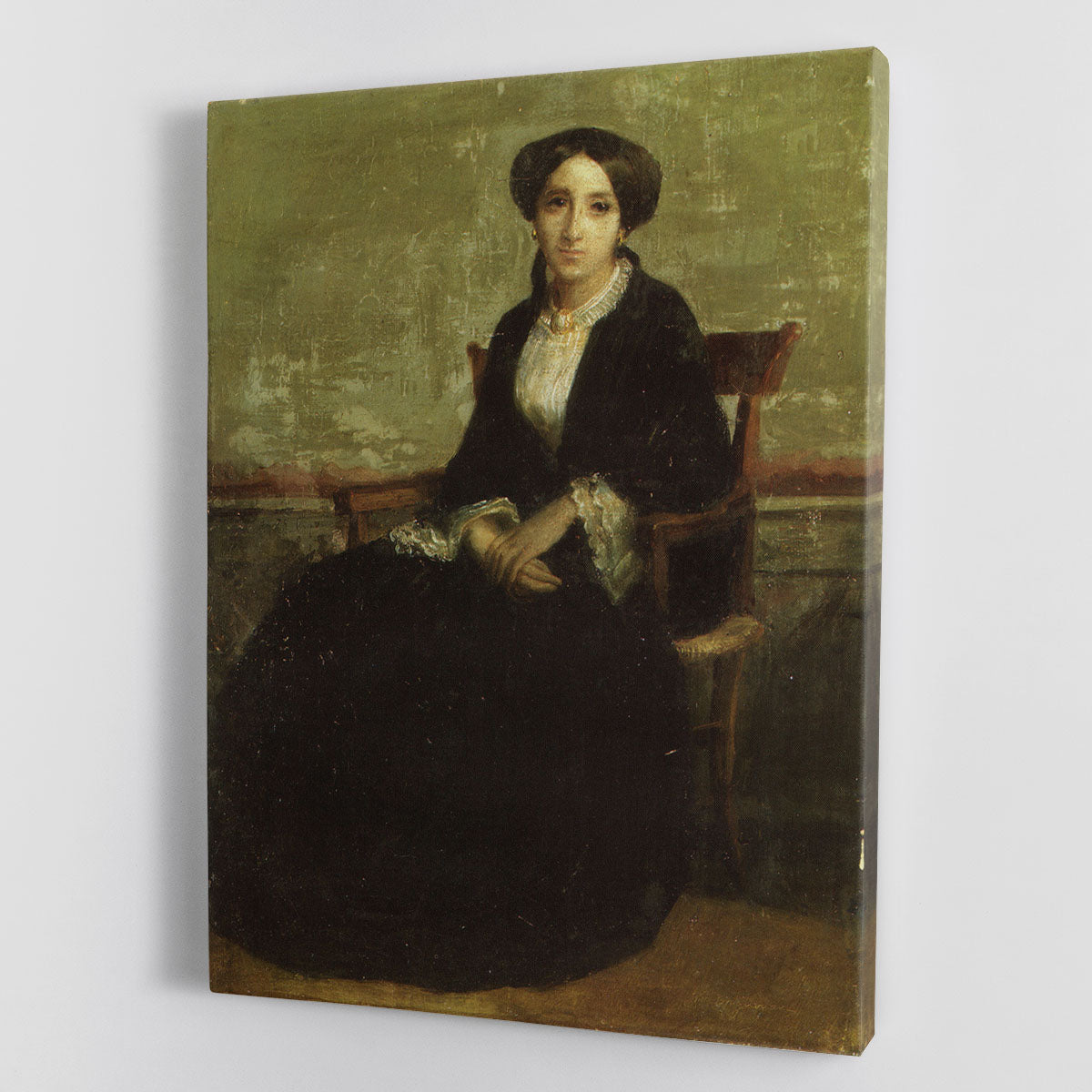 A Portrait of Genevieve Bouguereau 1850 By Bouguereau Canvas Print or Poster - Canvas Art Rocks - 1