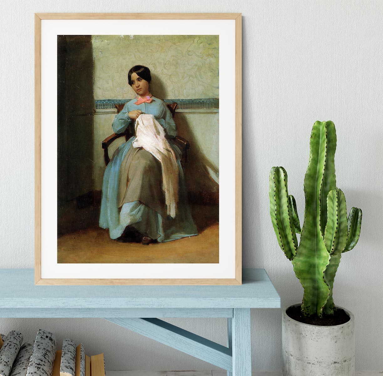A Portrait of Lonie Bouguereau By Bouguereau Framed Print - Canvas Art Rocks - 3