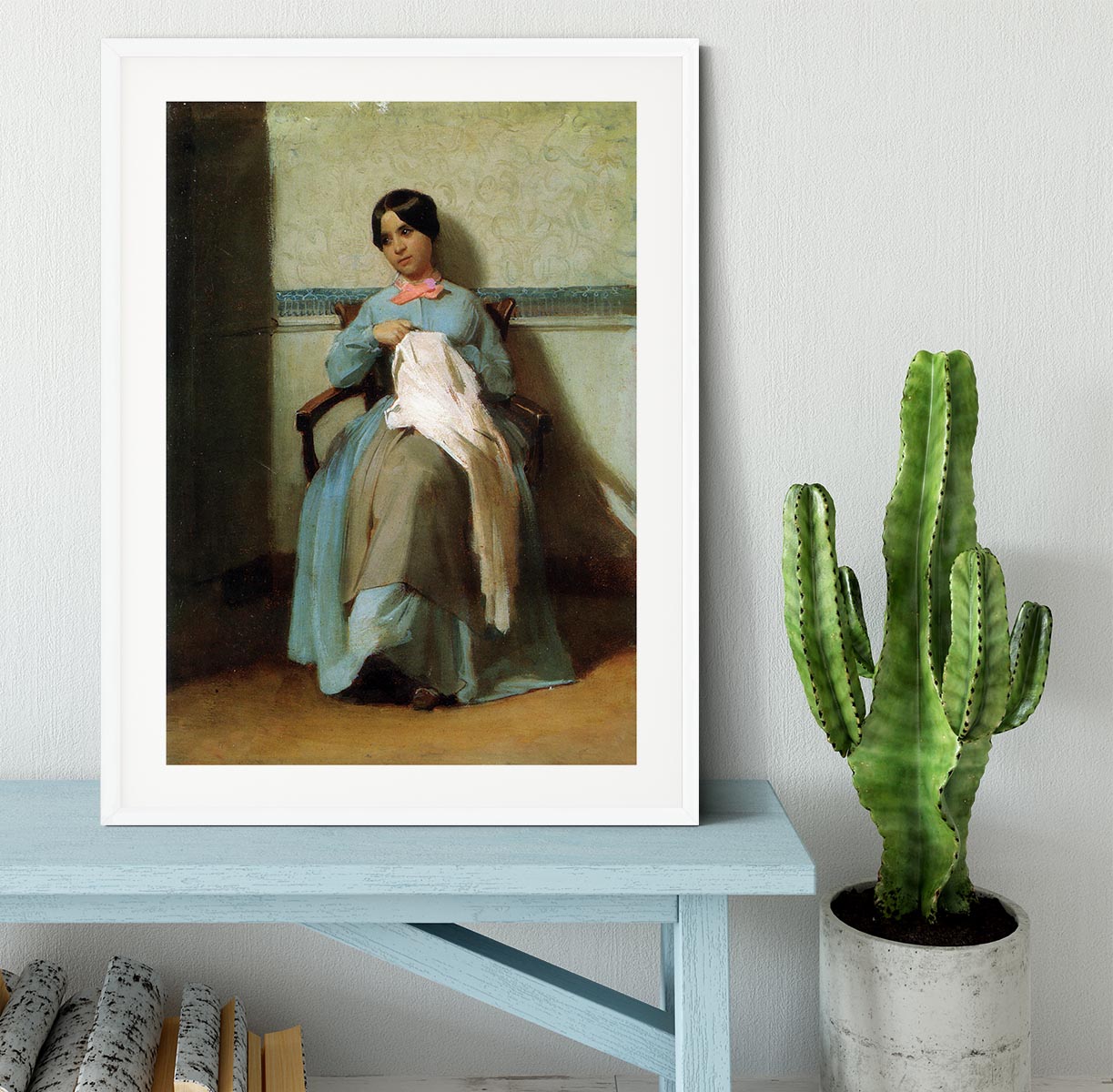 A Portrait of Lonie Bouguereau By Bouguereau Framed Print - Canvas Art Rocks - 5