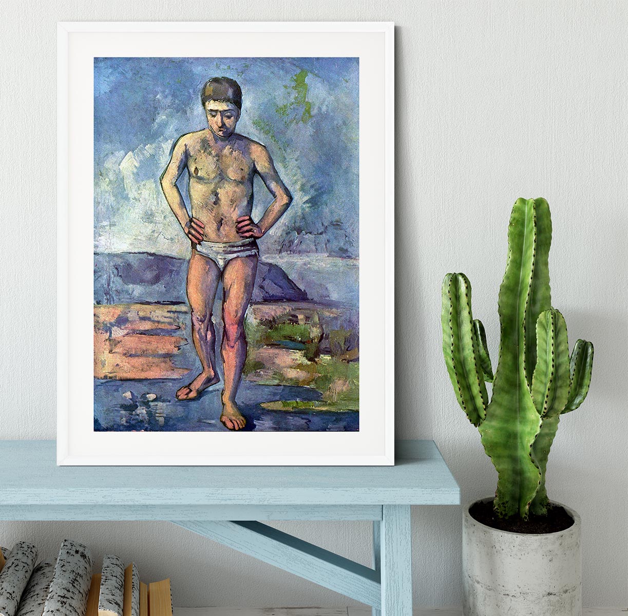 A Swimmer by Cezanne Framed Print - Canvas Art Rocks - 5