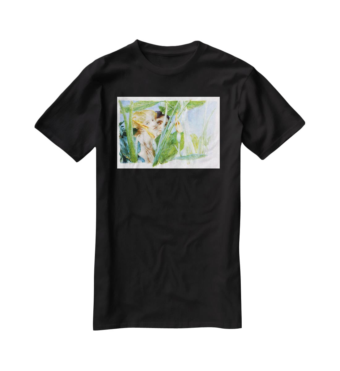 A beautiful flowe by Alma Tadema T-Shirt - Canvas Art Rocks - 1