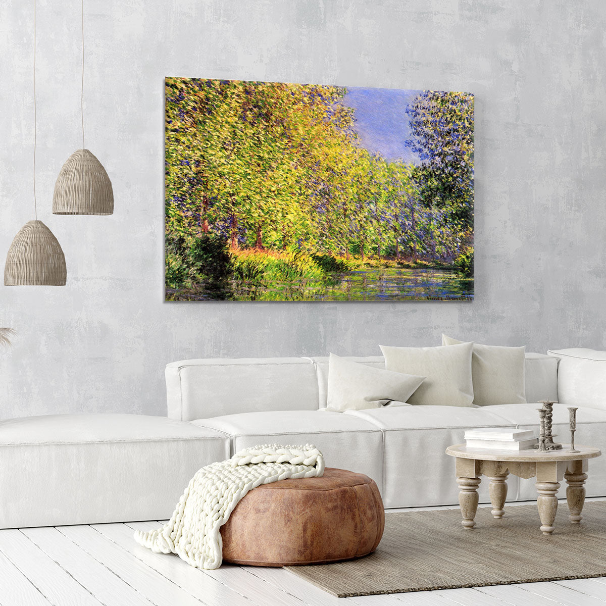 A bend of the Epte Giverny by Monet Canvas Print or Poster - Canvas Art Rocks - 6