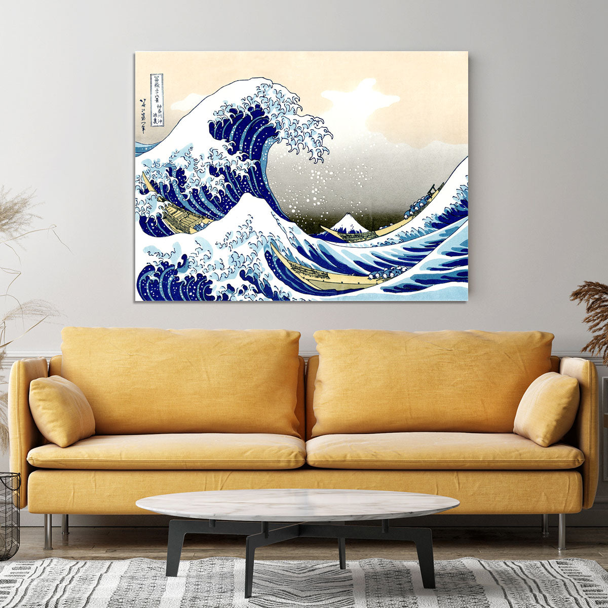 A big wave off Kanagawa by Hokusai Canvas Print or Poster - Canvas Art Rocks - 4