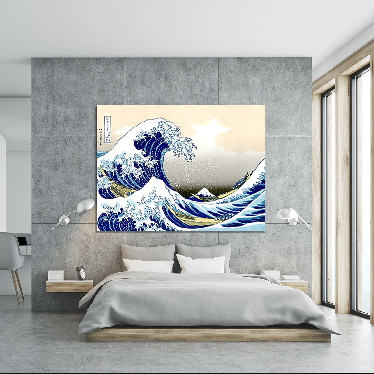 A big wave off Kanagawa by Hokusai Canvas Print or Poster - Canvas Art Rocks - 5