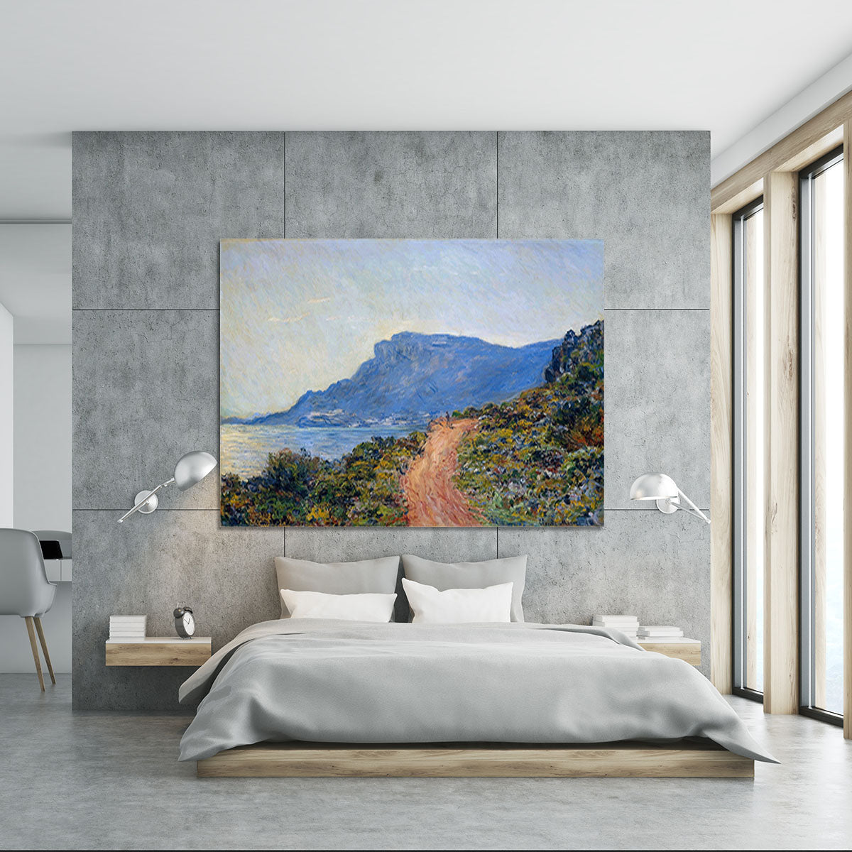 A coastal view with a bay by Monet Canvas Print or Poster - Canvas Art Rocks - 5