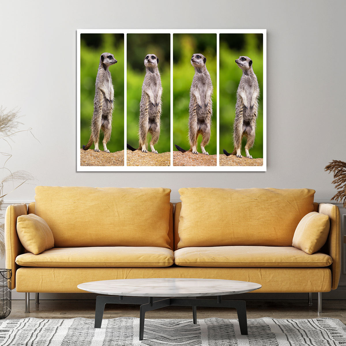 A collage of meerkats Canvas Print or Poster - Canvas Art Rocks - 4