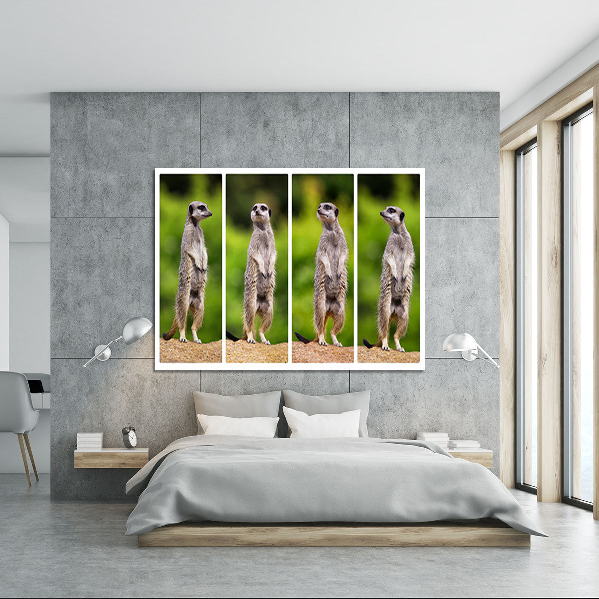 A collage of meerkats Canvas Print or Poster - Canvas Art Rocks - 5