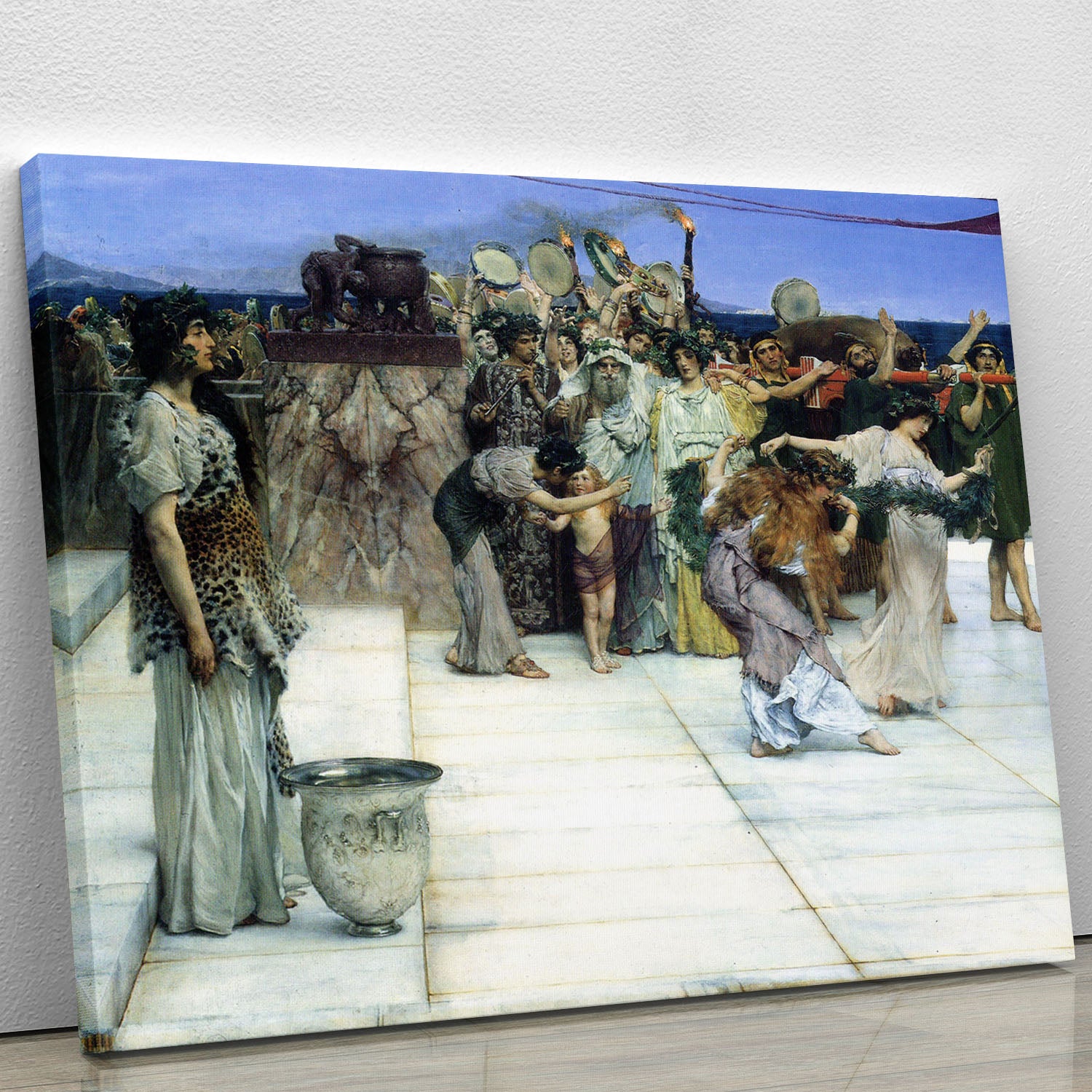 A consecration of Bacchus detail 1 by Alma Tadema Canvas Print or Poster - Canvas Art Rocks - 1