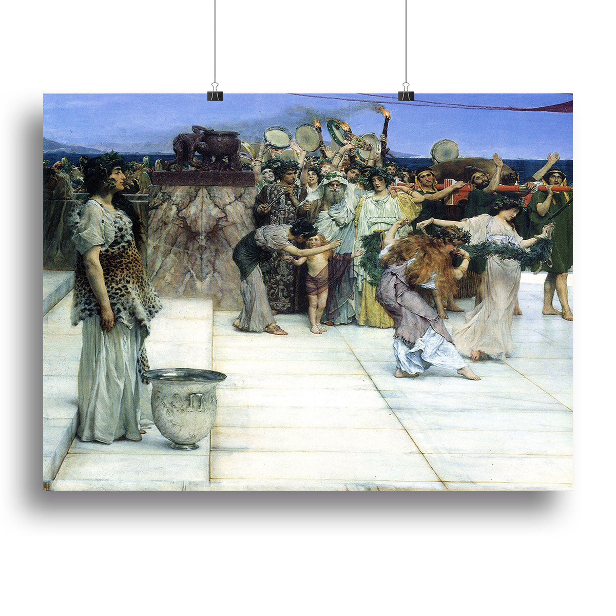 A consecration of Bacchus detail 1 by Alma Tadema Canvas Print or Poster - Canvas Art Rocks - 2