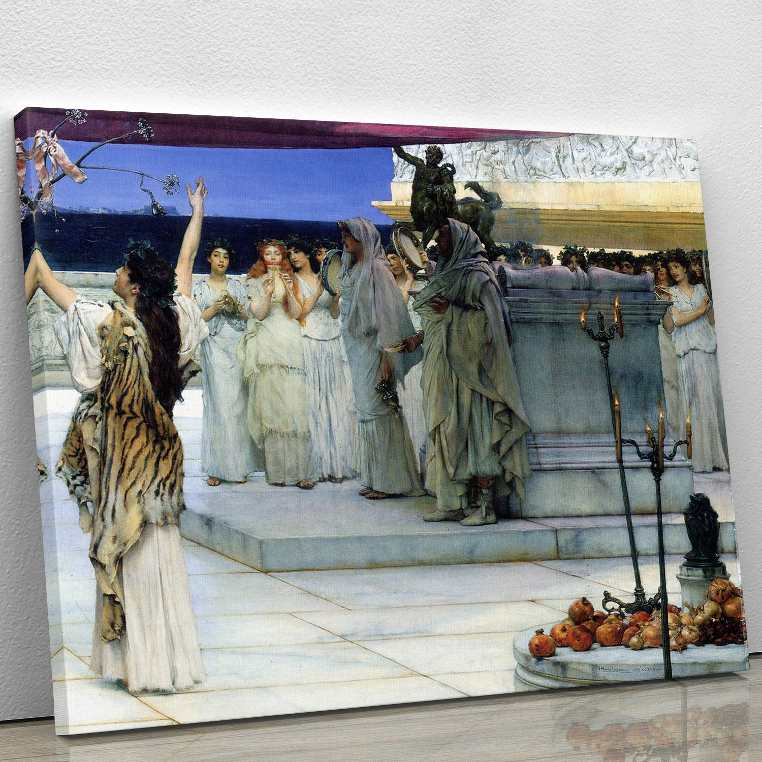 A consecration of Bacchus detail 2 by Alma Tadema Canvas Print or Poster - Canvas Art Rocks - 1