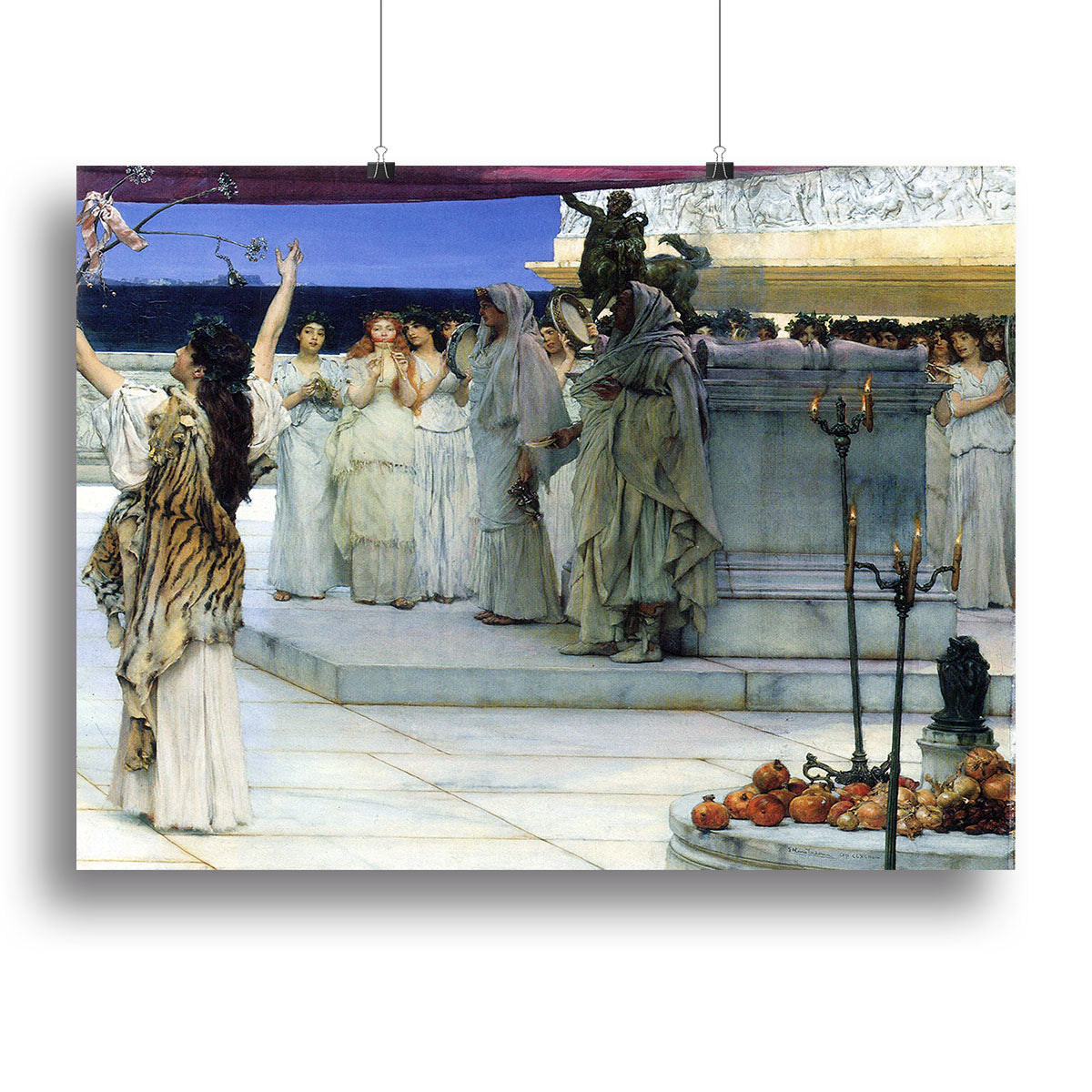 A consecration of Bacchus detail 2 by Alma Tadema Canvas Print or Poster - Canvas Art Rocks - 2