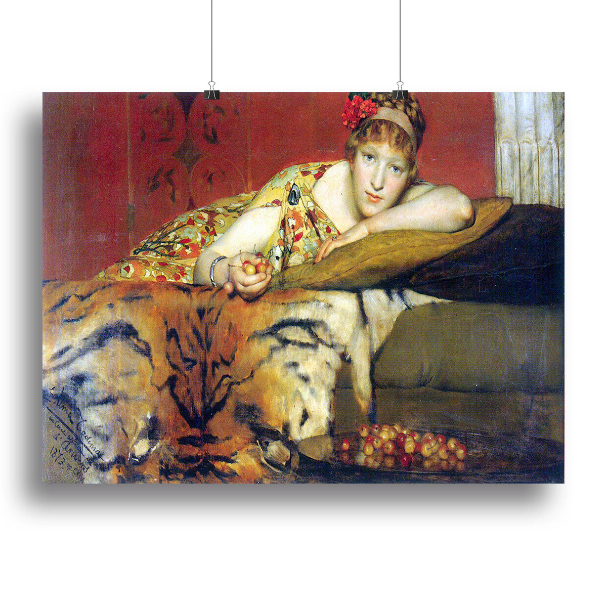 A craving for cherries by Alma Tadema Canvas Print or Poster - Canvas Art Rocks - 2