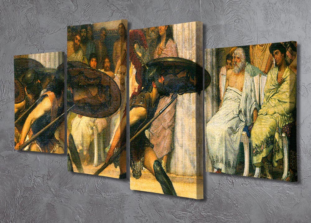 A dance for Phyrrus by Alma Tadema 4 Split Panel Canvas - Canvas Art Rocks - 2