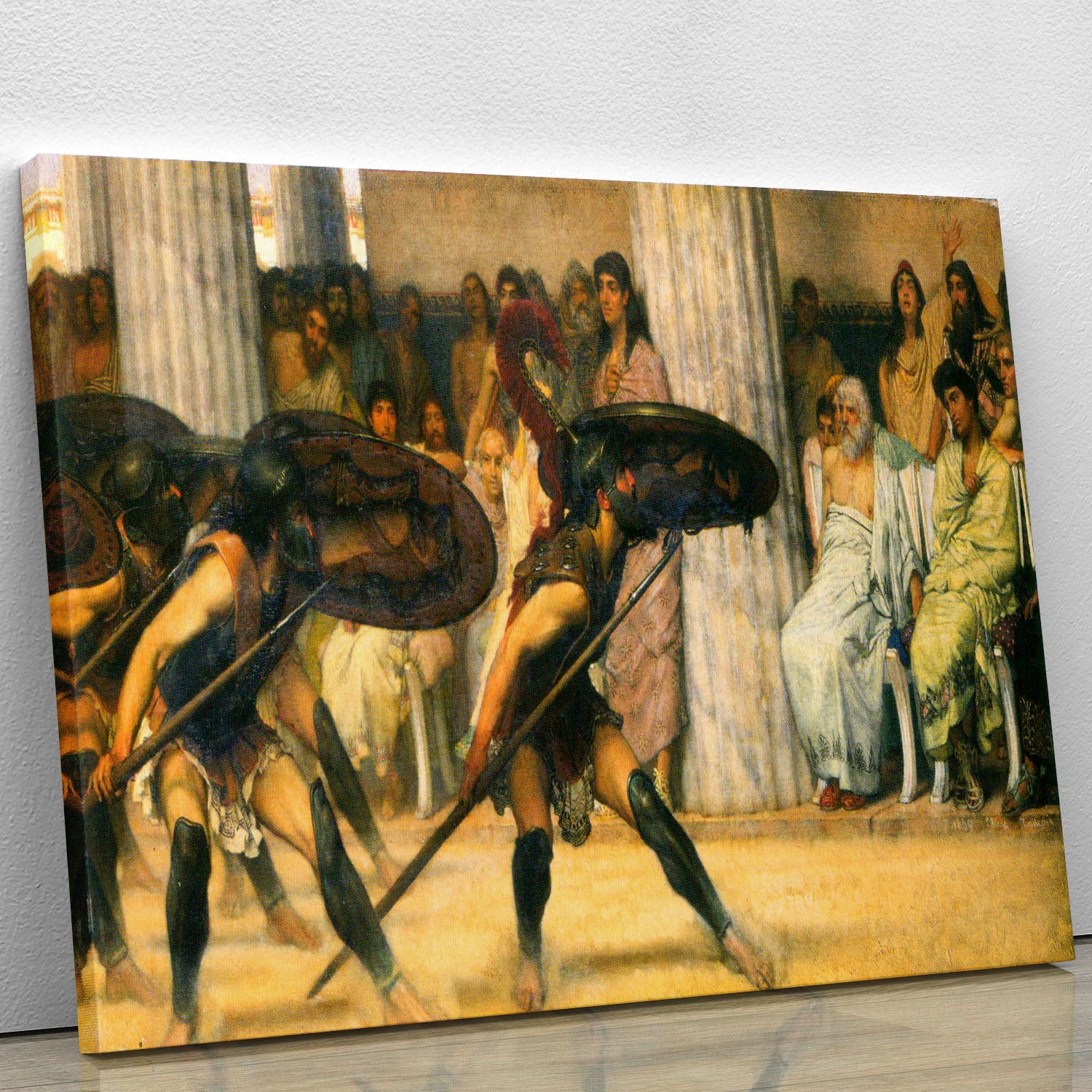 A dance for Phyrrus by Alma Tadema Canvas Print or Poster - Canvas Art Rocks - 1
