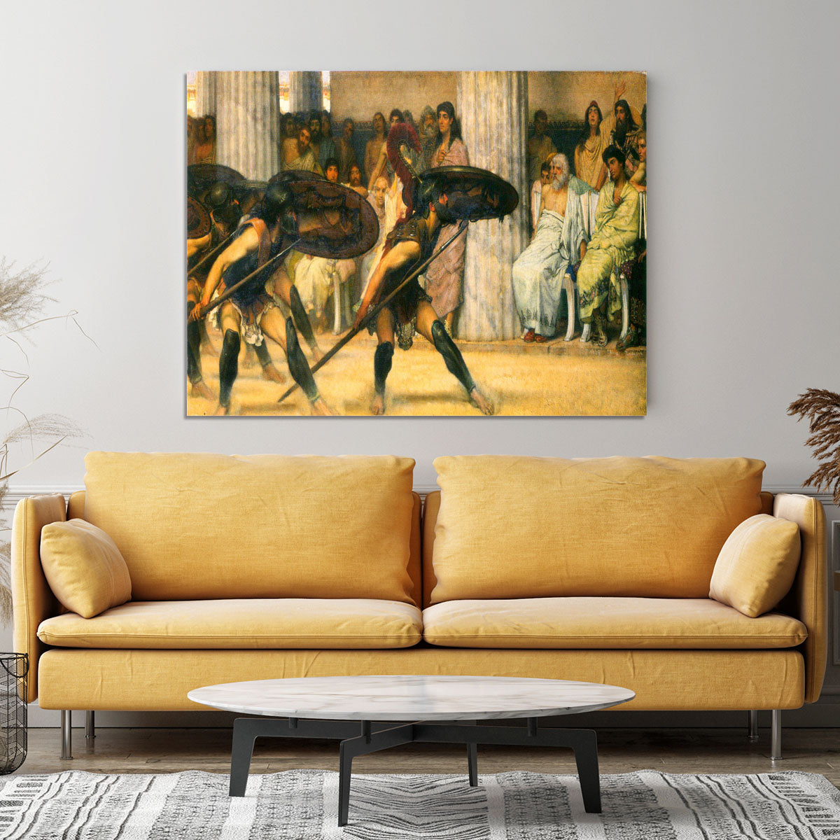 A dance for Phyrrus by Alma Tadema Canvas Print or Poster - Canvas Art Rocks - 4